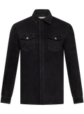 Overshirt in suède | BLUE NAVY