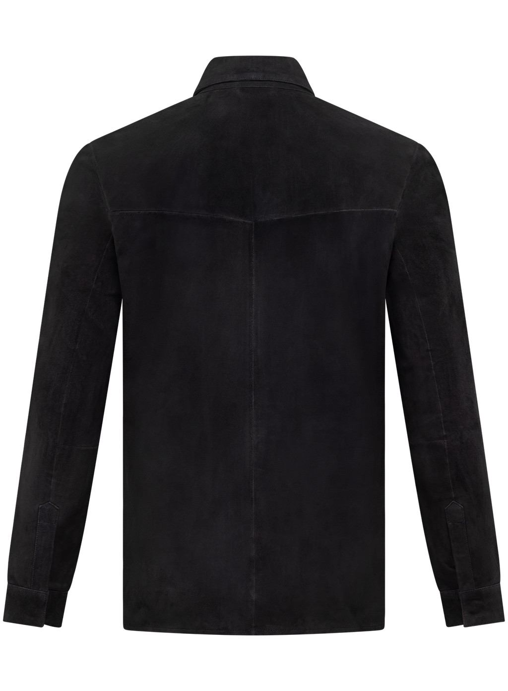 Overshirt in suède | BLUE NAVY