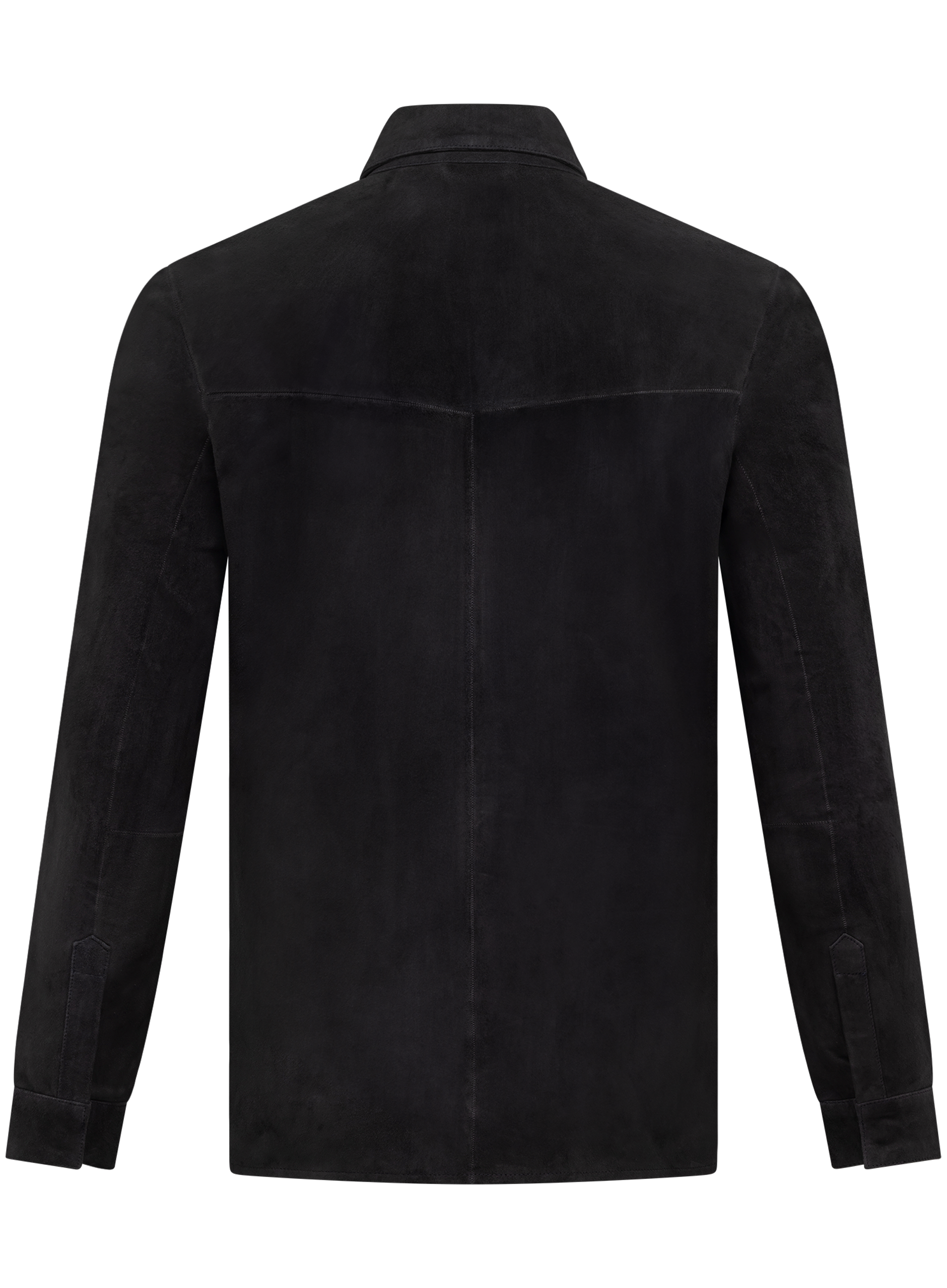 Overshirt in suède | BLUE NAVY
