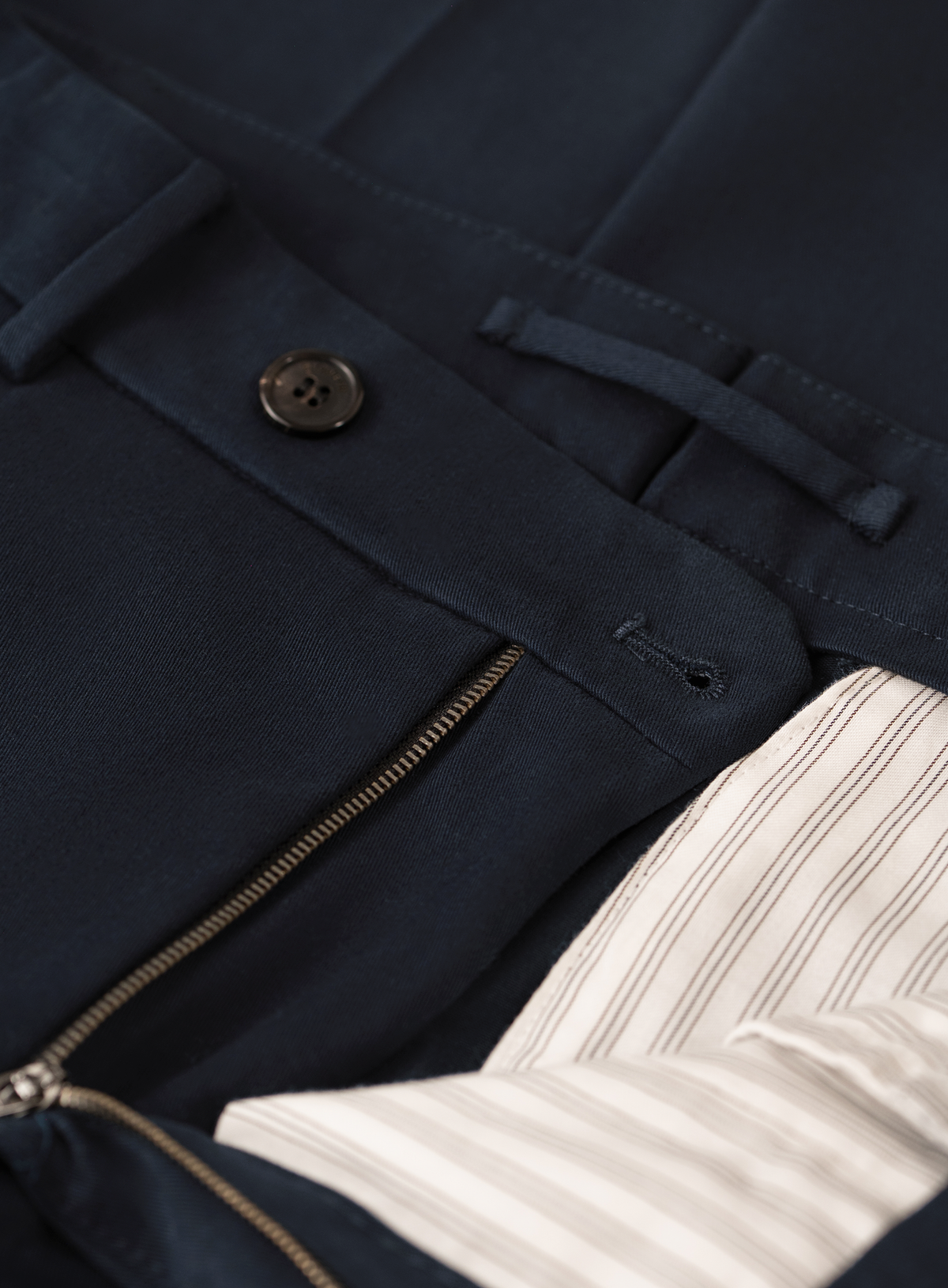 Chino in katoen stretch | FULL_WIDTH | BLUE NAVY