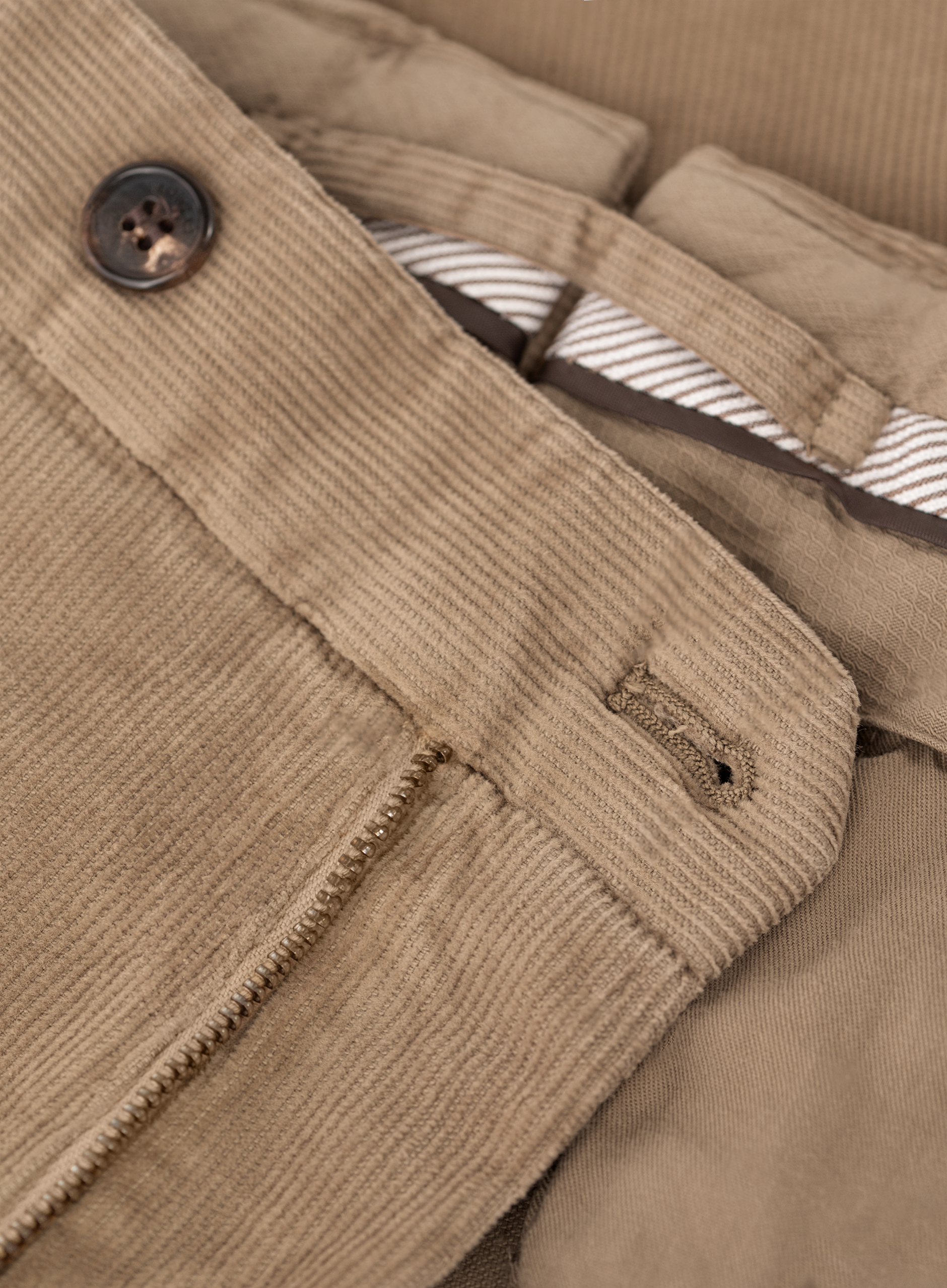 Corduroy broek van katoen | FULL_WIDTH | TAUPE