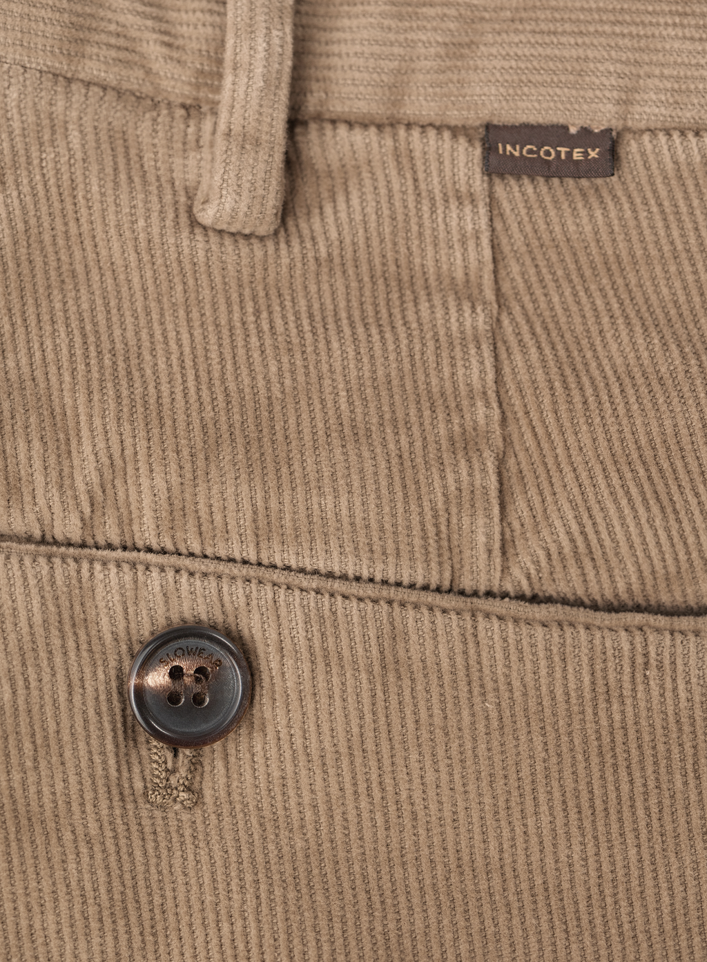 Corduroy broek van katoen | FULL_WIDTH | TAUPE