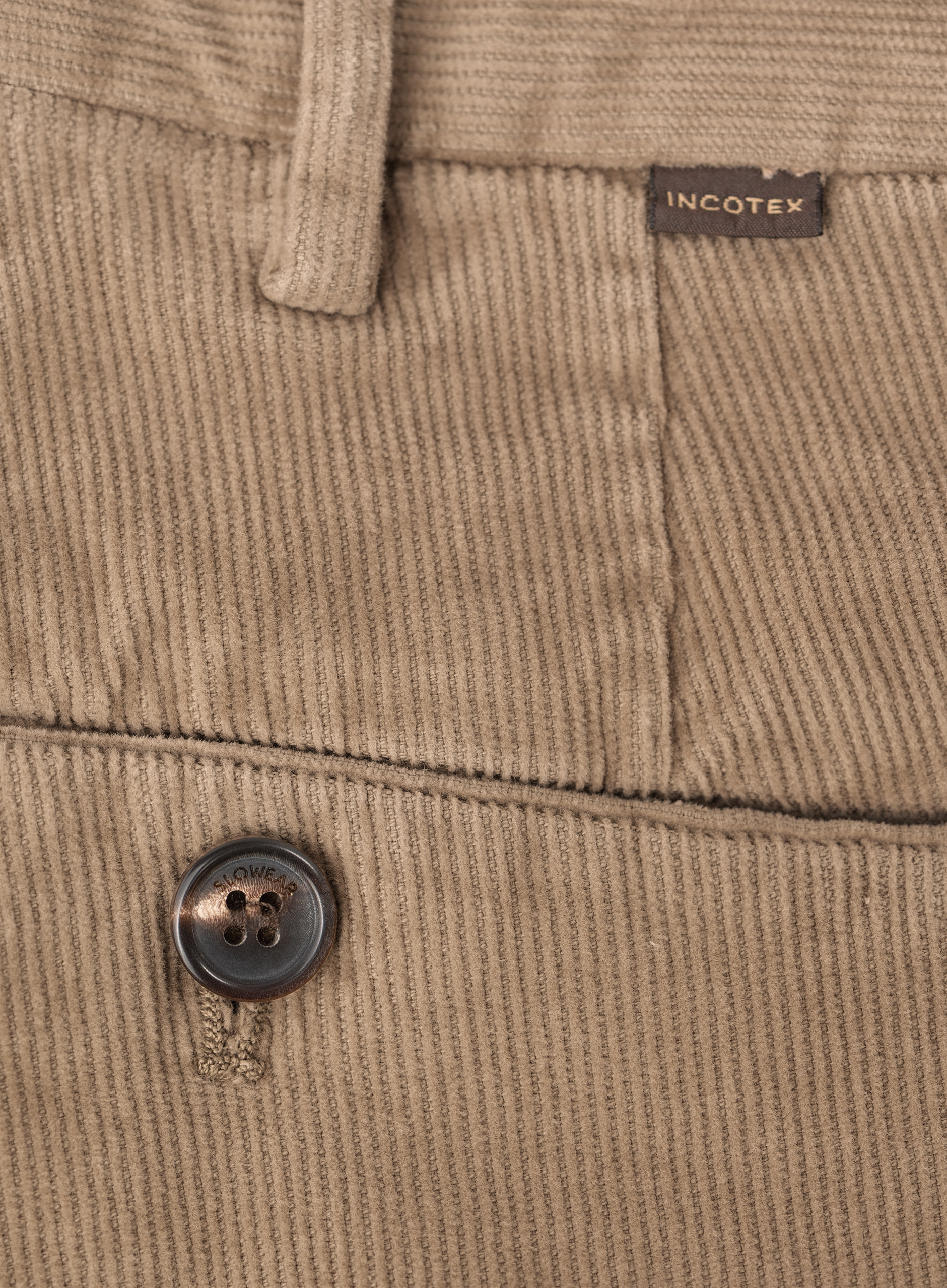 Corduroy broek van katoen | FULL_WIDTH | TAUPE