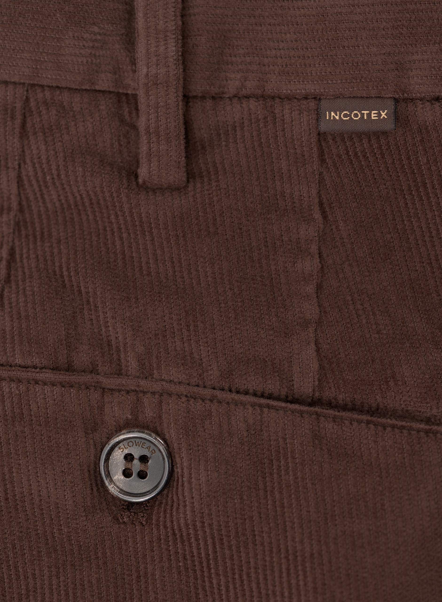 Corduroy broek van katoen | FULL_WIDTH | Roest