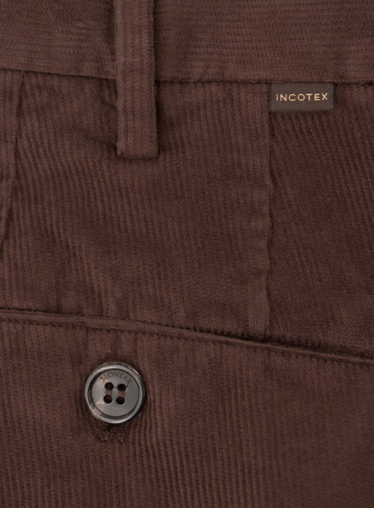 Pantalon en velours côtelé de coton