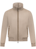Bomberjack in cashmere | Beige