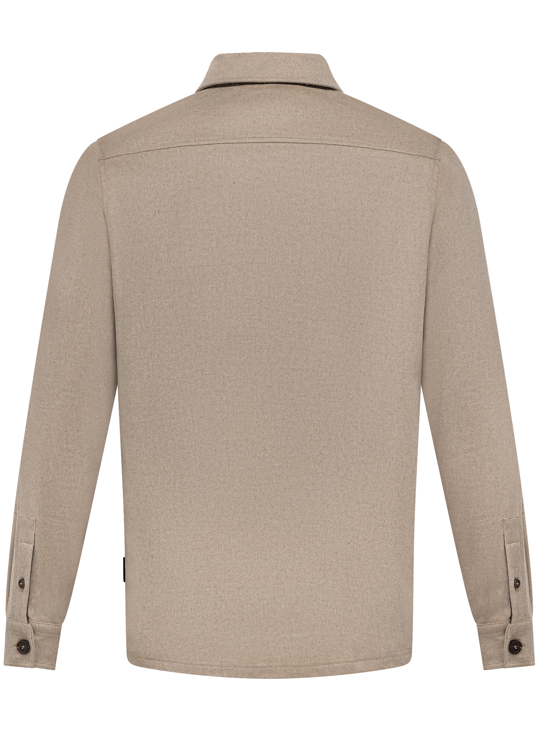Cashmere overshirt met borstzakken | Beige