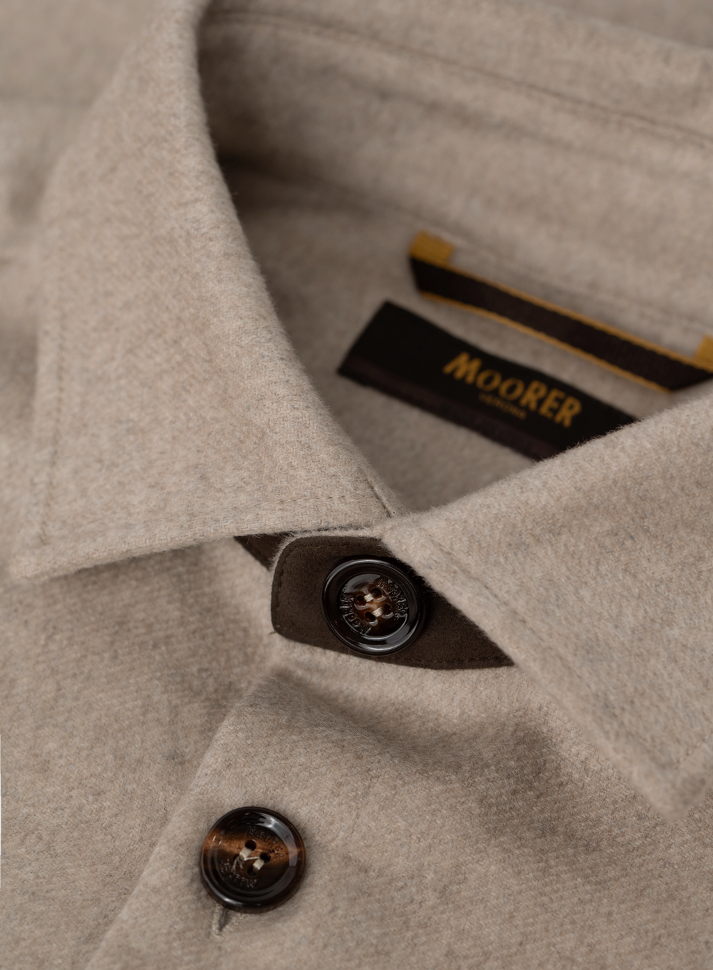 Cashmere overshirt met borstzakken | FULL_WIDTH | Beige