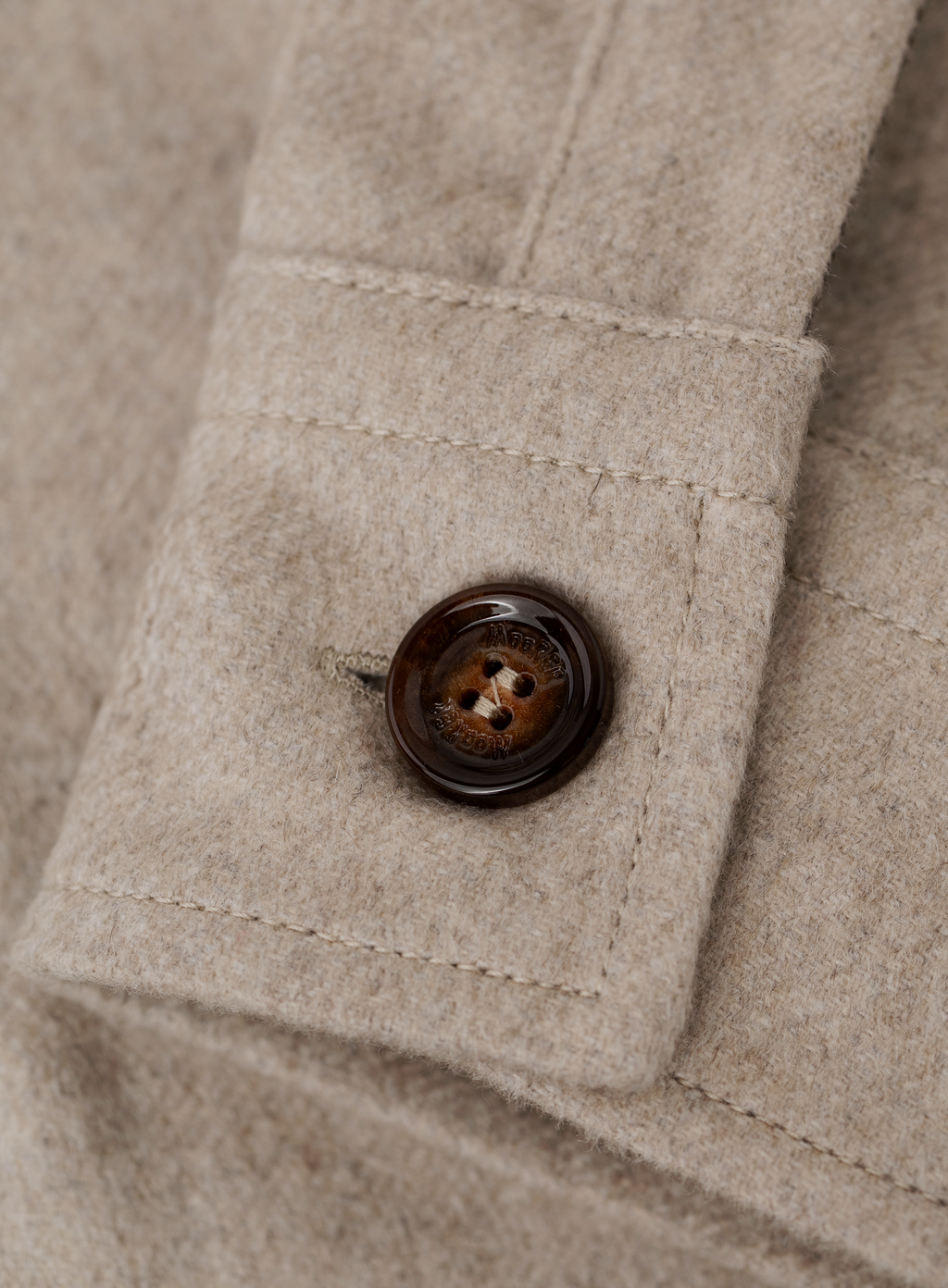 Cashmere overshirt met borstzakken | FULL_WIDTH | Beige