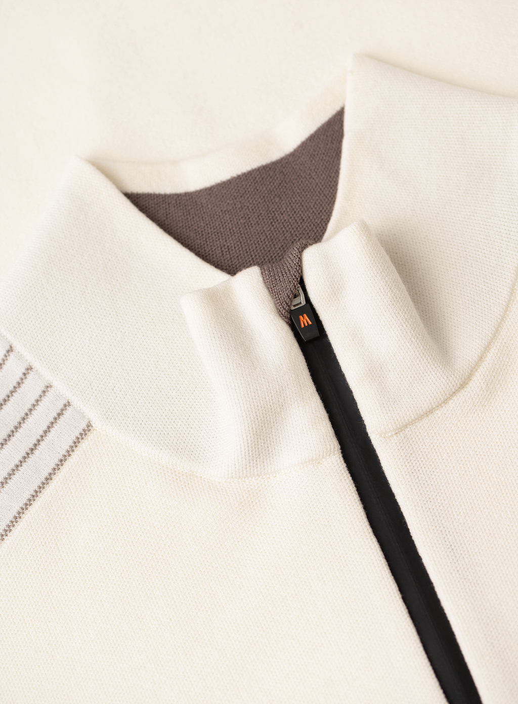 Half-zip vest in wol stretch | FULL_WIDTH | Wit