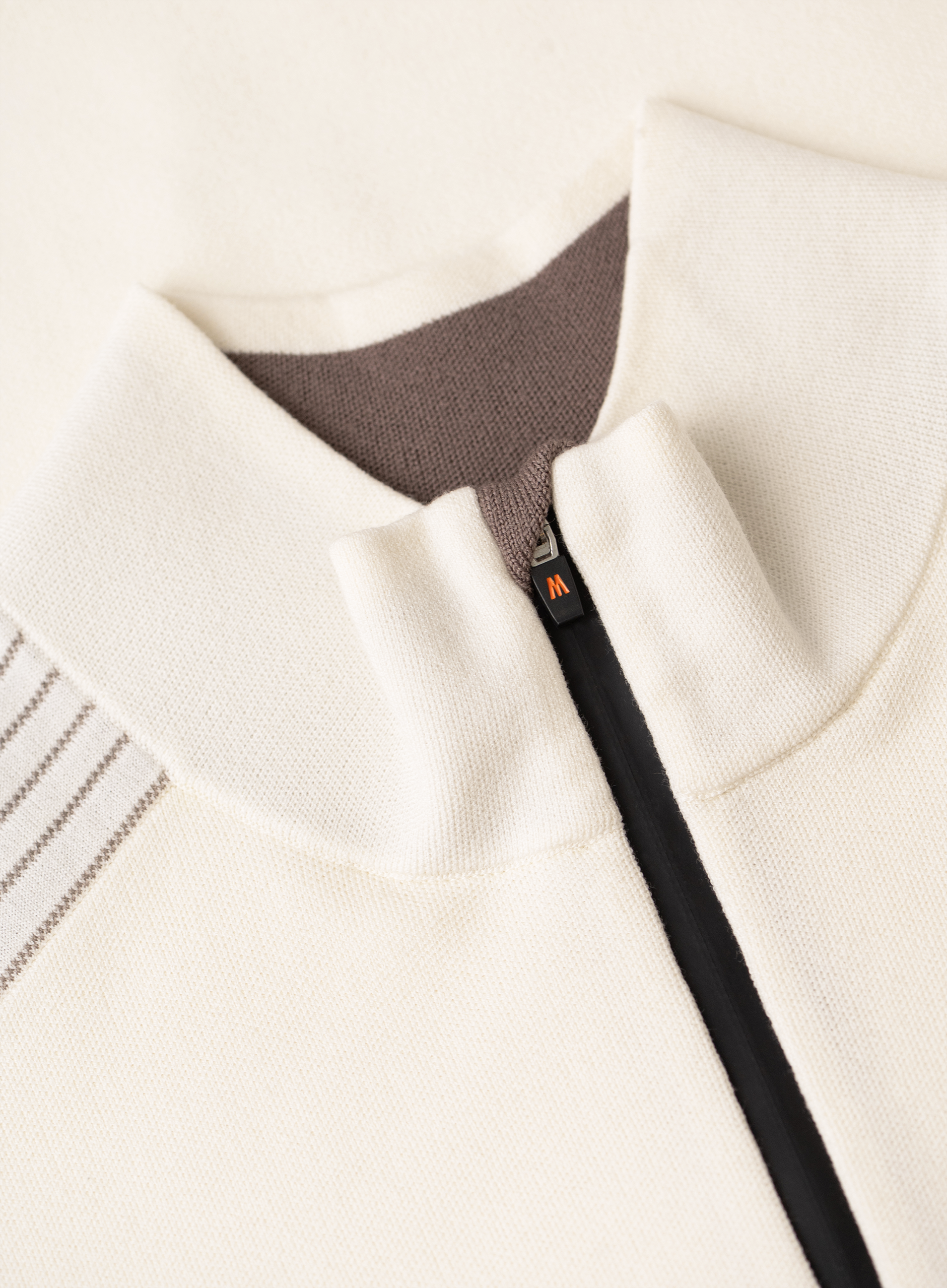 Half-zip vest in wol stretch | FULL_WIDTH | Wit