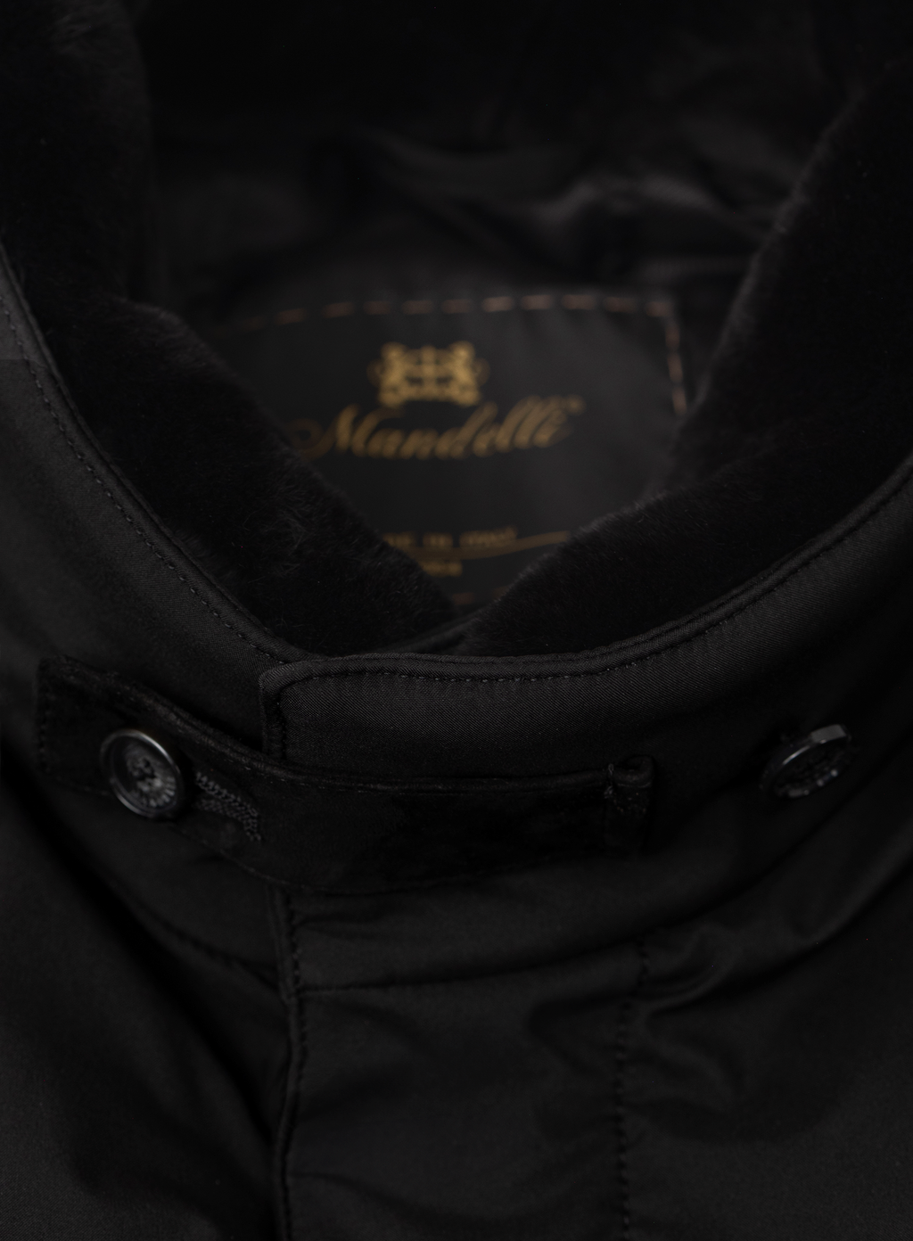 Waterafstotende parka met opstaande kraag | FULL_WIDTH | Zwart