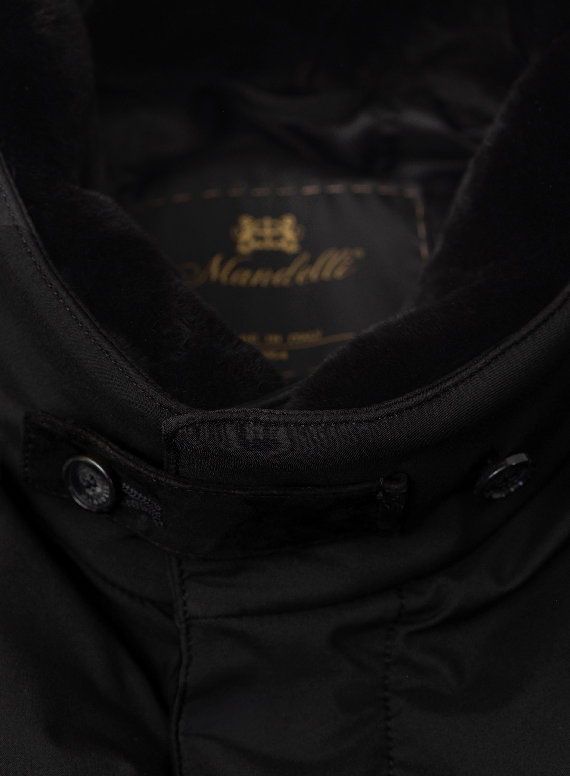 Waterafstotende parka met opstaande kraag | FULL_WIDTH | Zwart