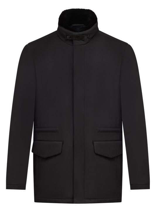 Wasserabweisende Parka mit Stehkragen