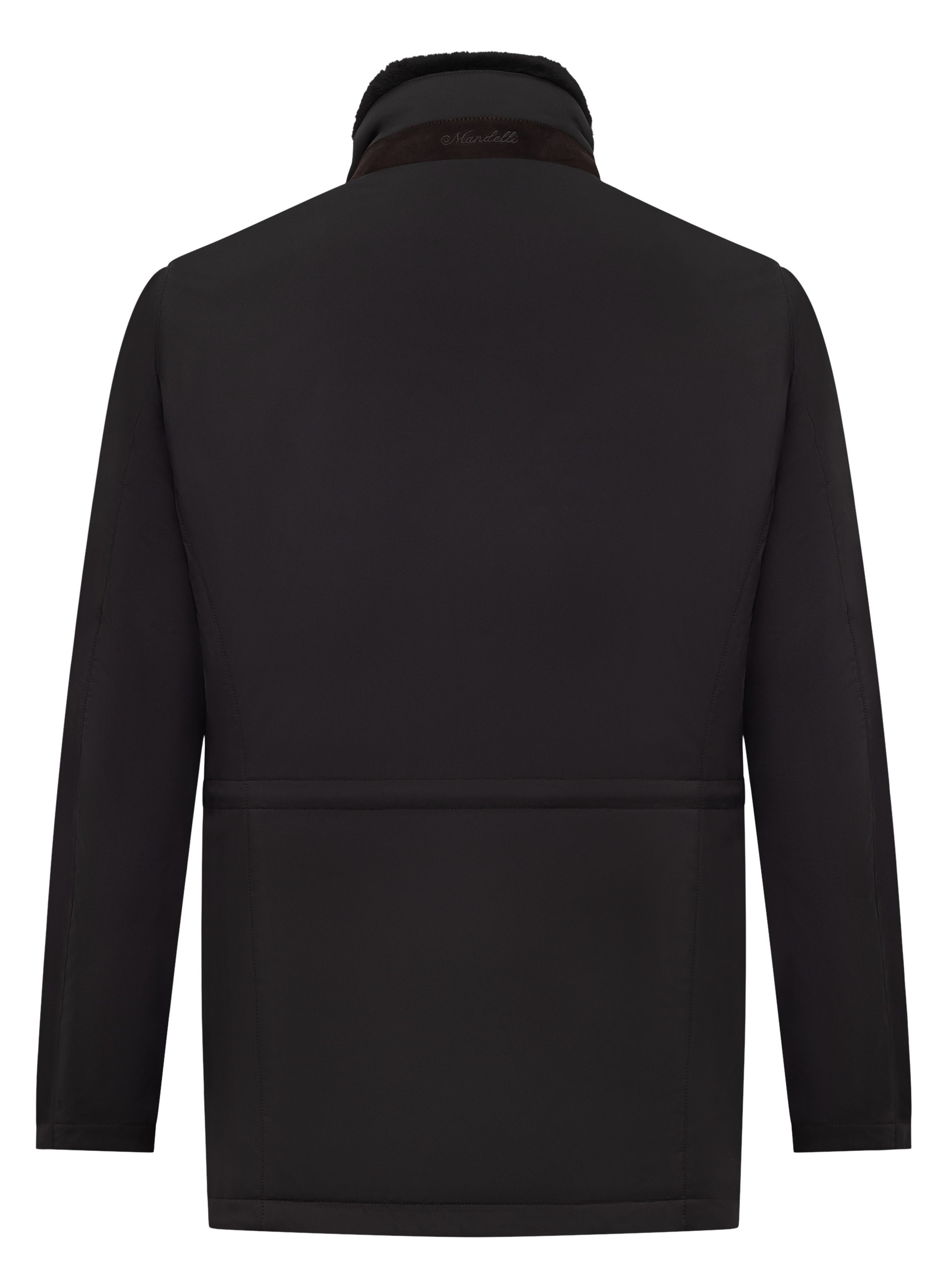 Waterafstotende parka met opstaande kraag | Bruin