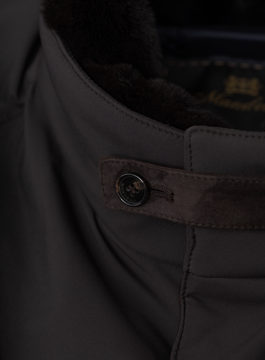 Waterafstotende parka met opstaande kraag | FULL_WIDTH | Bruin