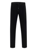 Jog pantalon in cashmere | Zwart