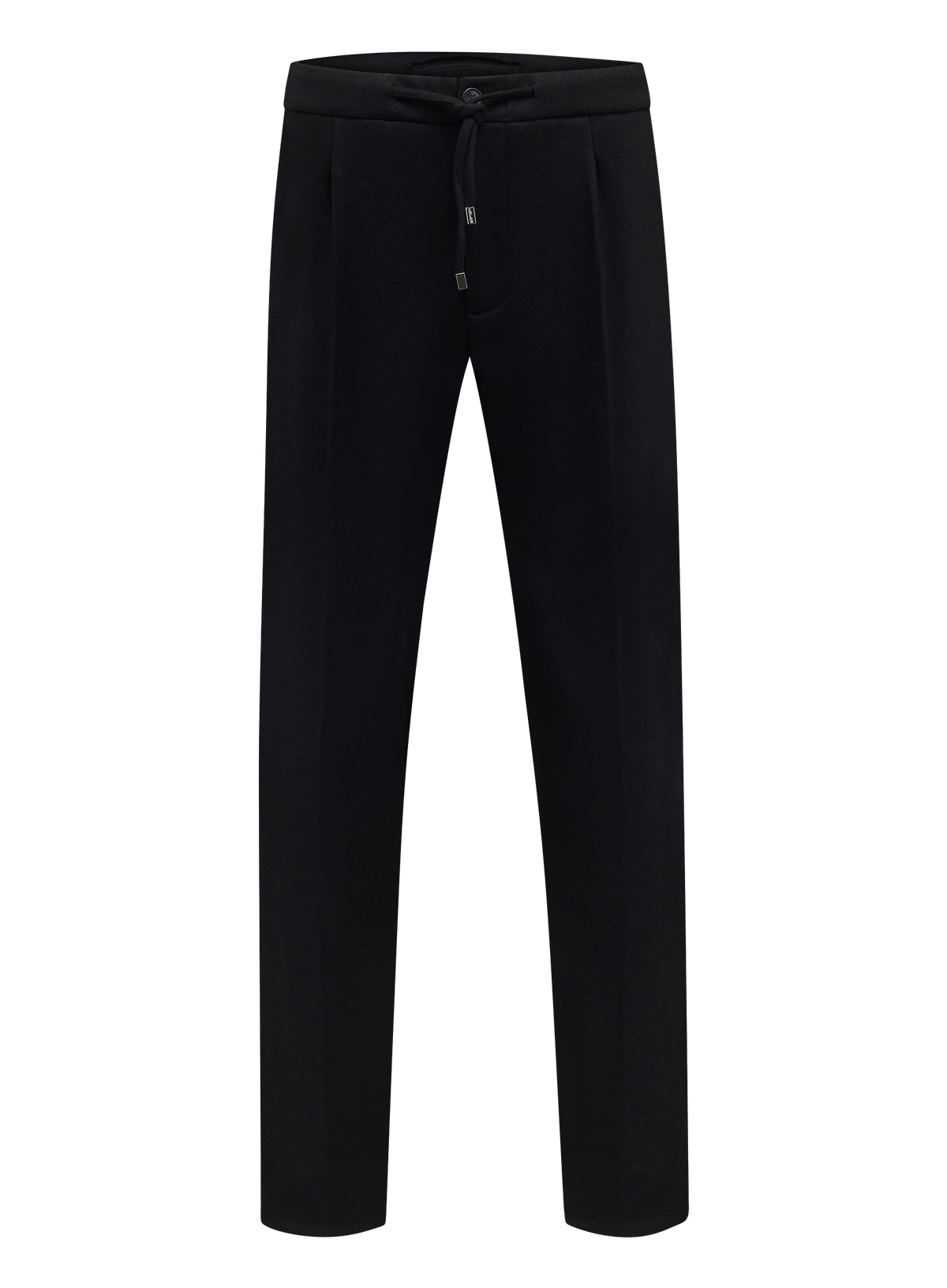 Cashmere jogpantalon met trekkoord | Zwart