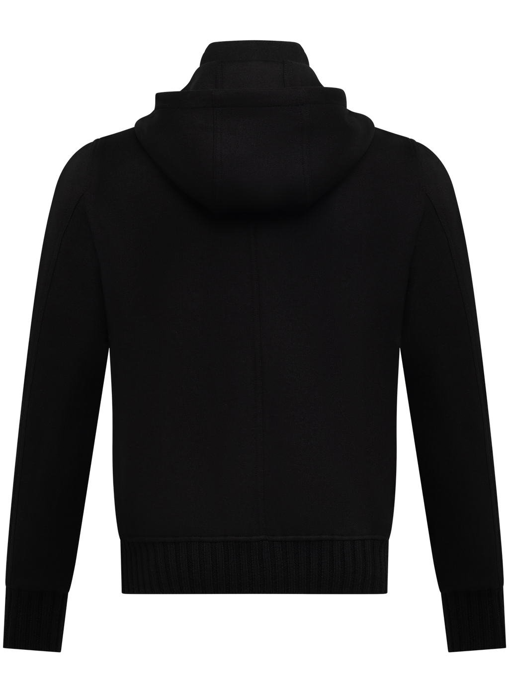 Jack met capuchon van cashmere | Zwart