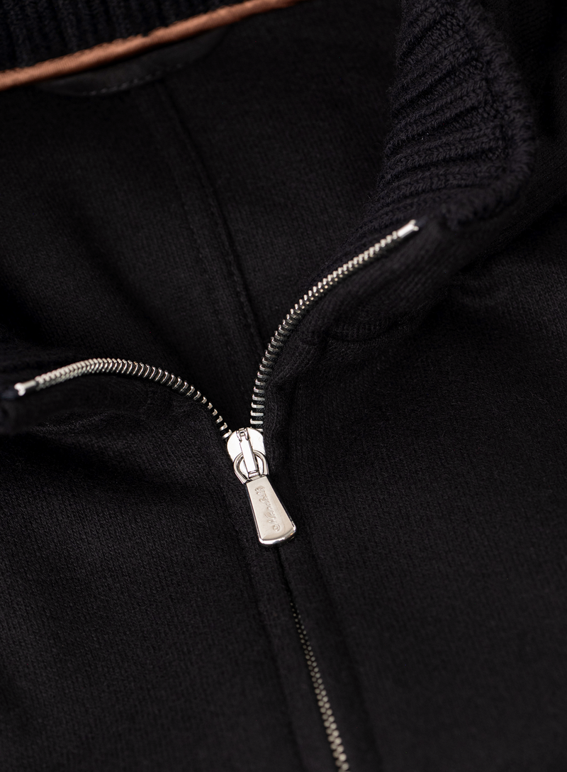 Jack met capuchon van cashmere | FULL_WIDTH | Zwart