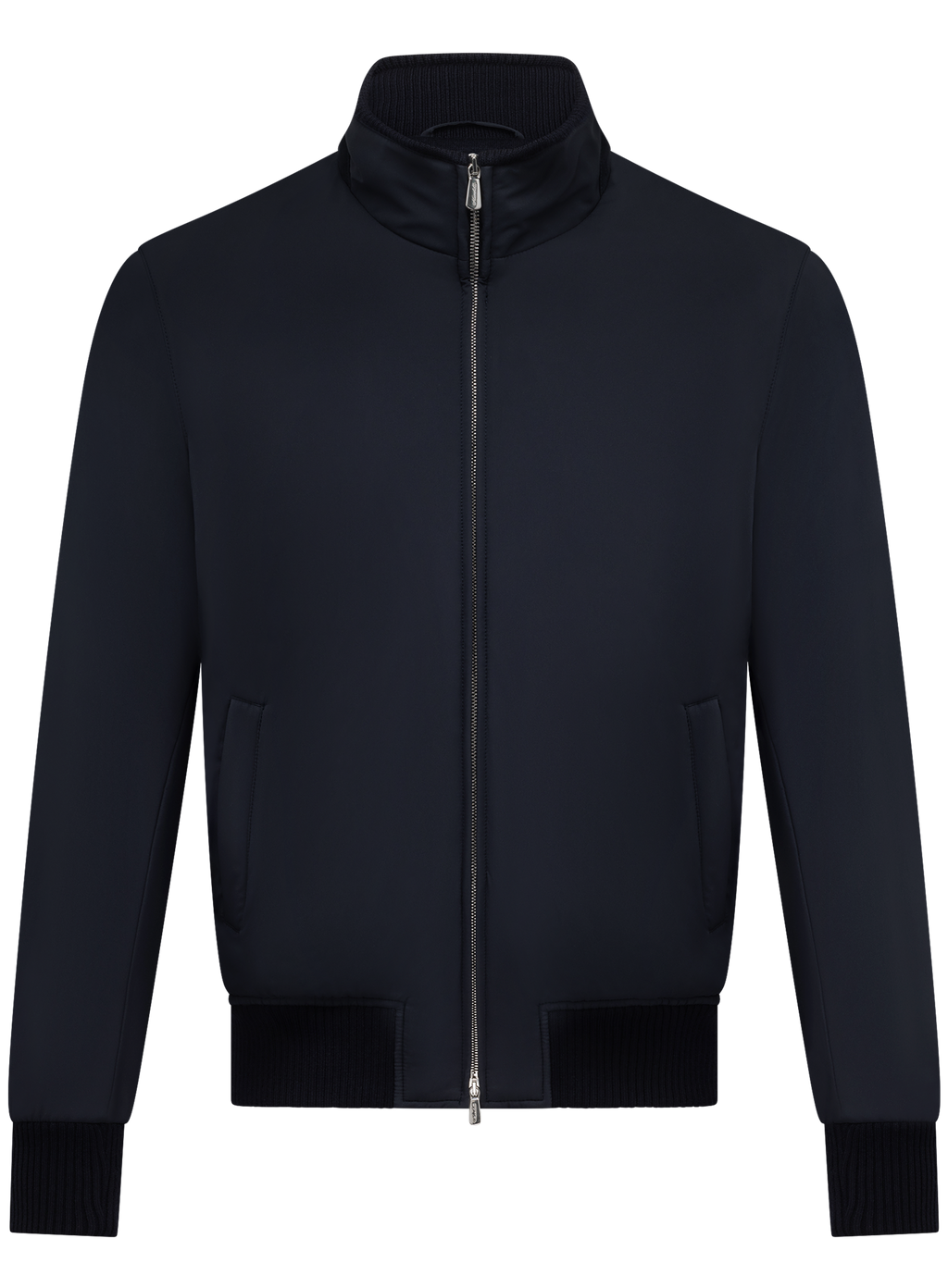 Waterafstotende bomberjack in cashmere | BLUE NAVY