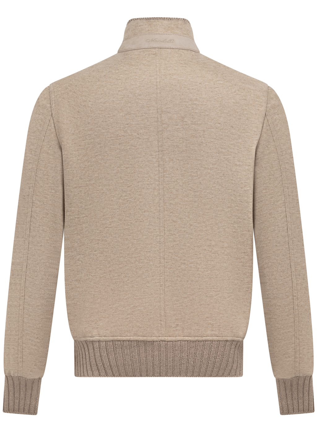 Cashmere bomberjack met opstaande kraag | Beige