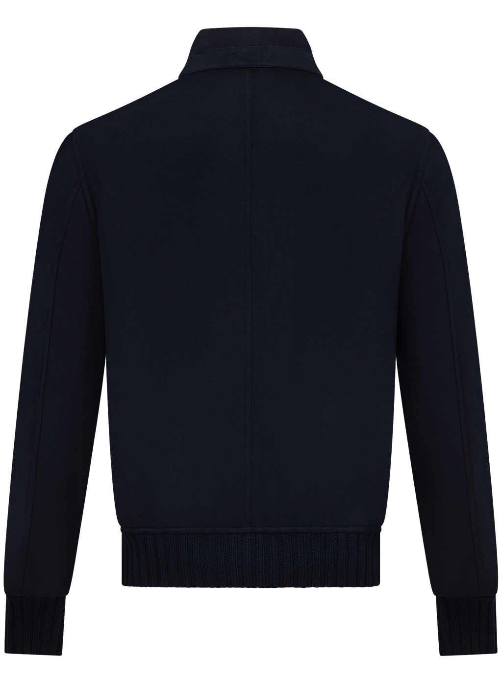 Cashmere bomberjack met opstaande kraag | BLUE NAVY