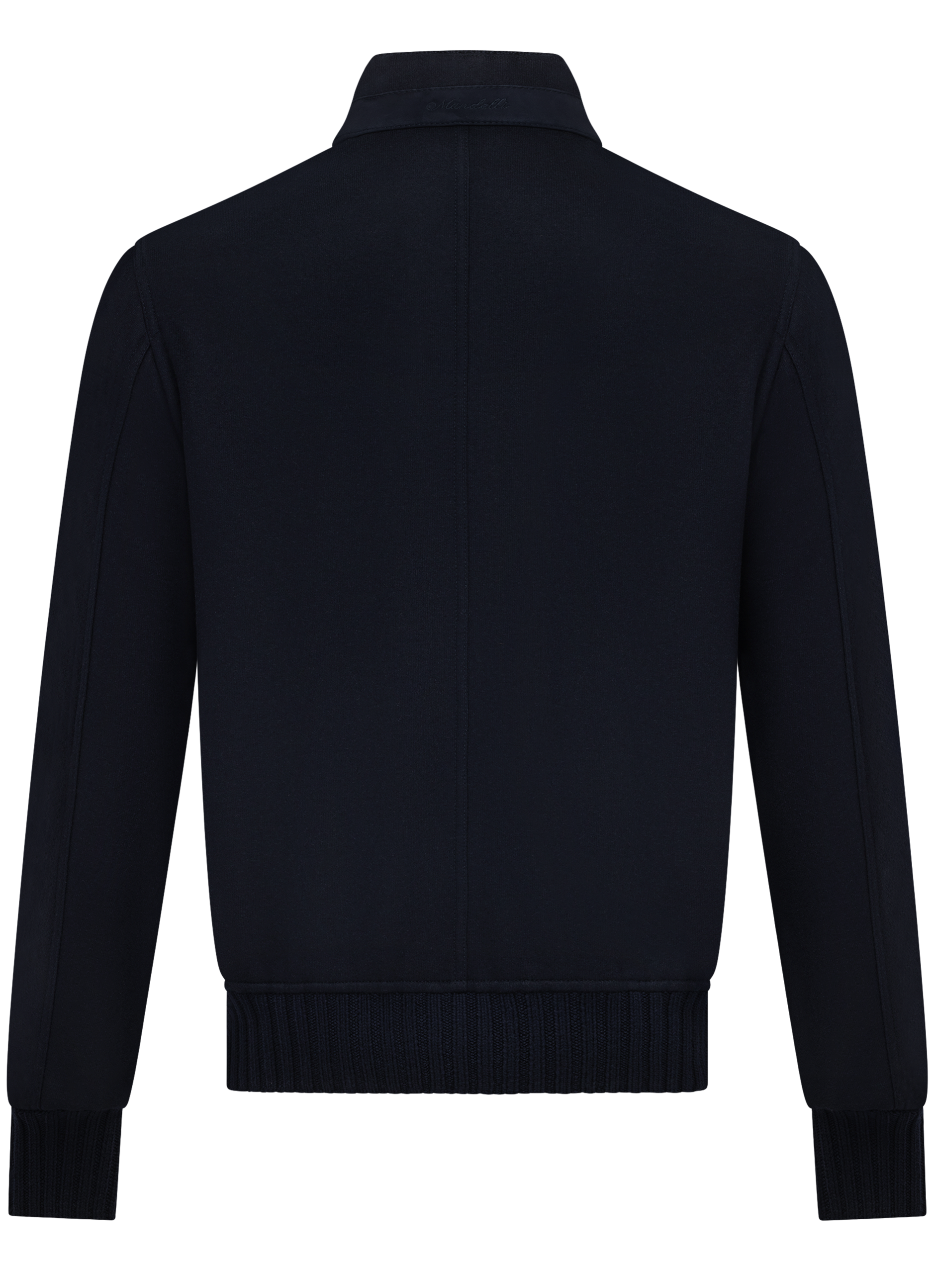 Cashmere bomberjack met opstaande kraag | BLUE NAVY