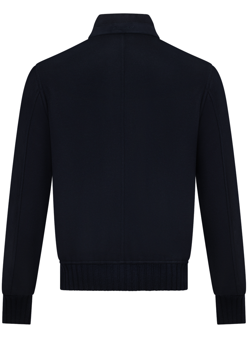 Cashmere bomberjack met opstaande kraag