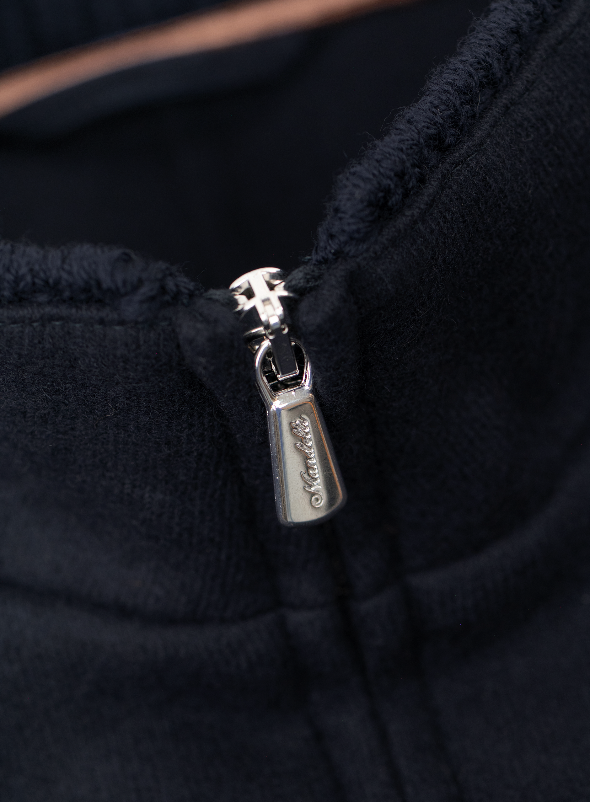 Cashmere bomberjack met opstaande kraag | FULL_WIDTH | BLUE NAVY