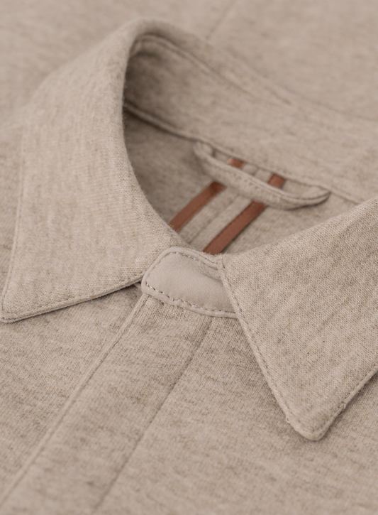 Overshirt in cashmere stretch