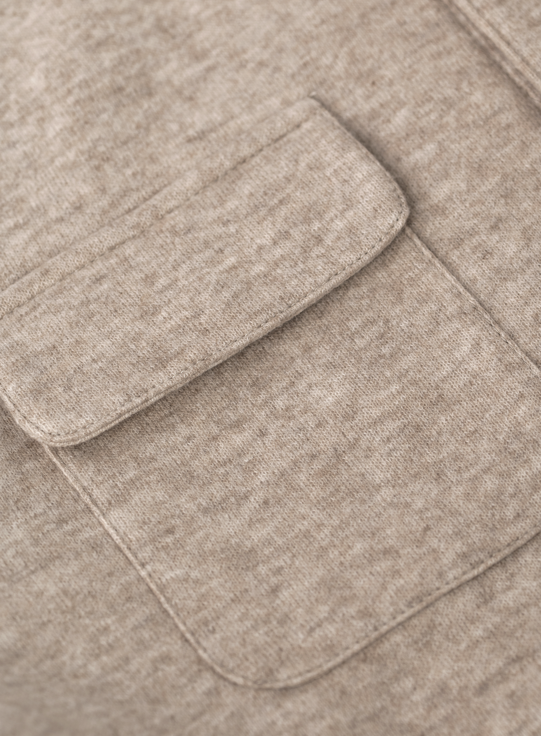 Overshirt in cashmere stretch | FULL_WIDTH | Beige