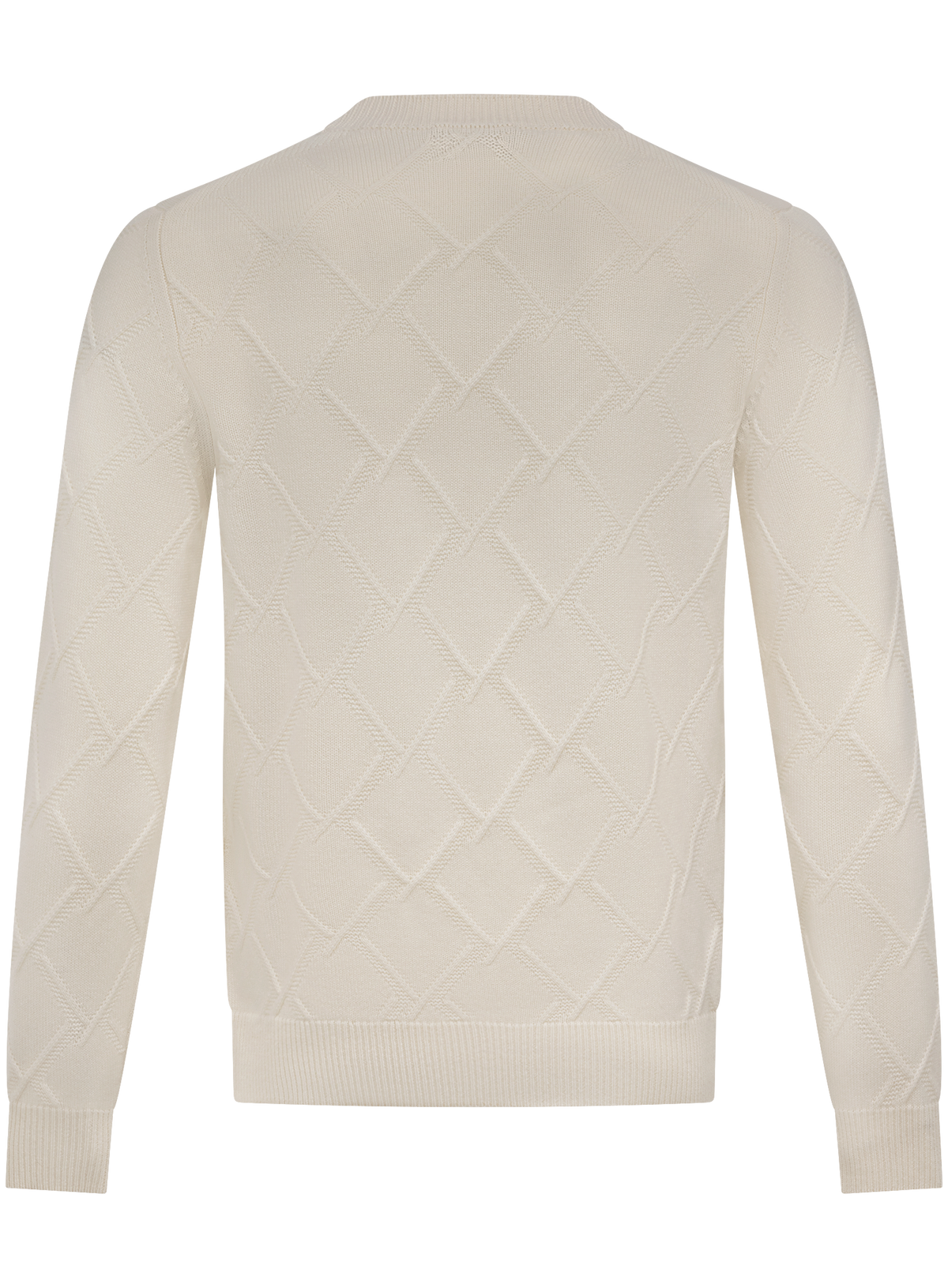 Ronde hals trui in cashmere | Wit