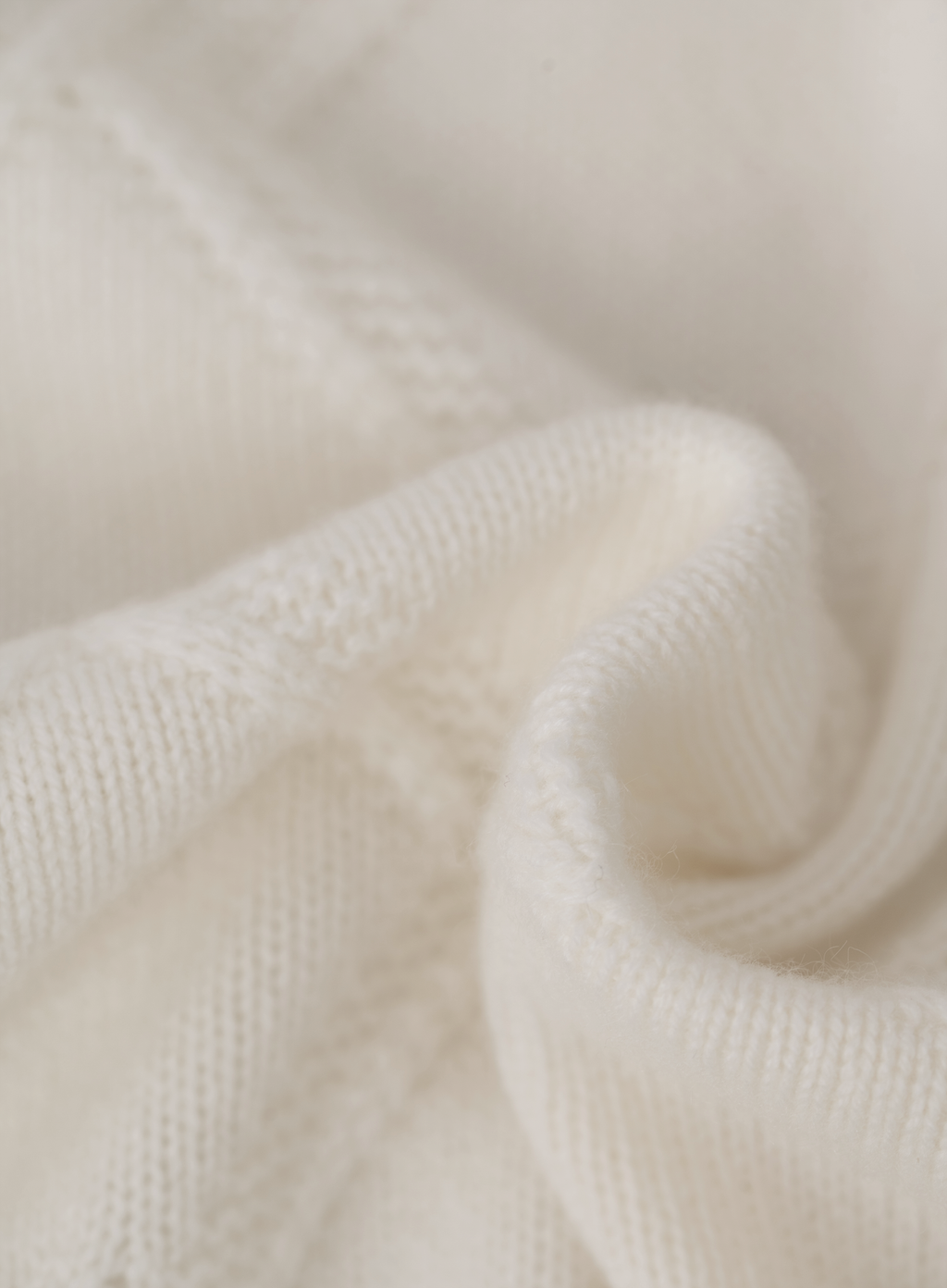 Ronde hals trui in cashmere | FULL_WIDTH | Wit