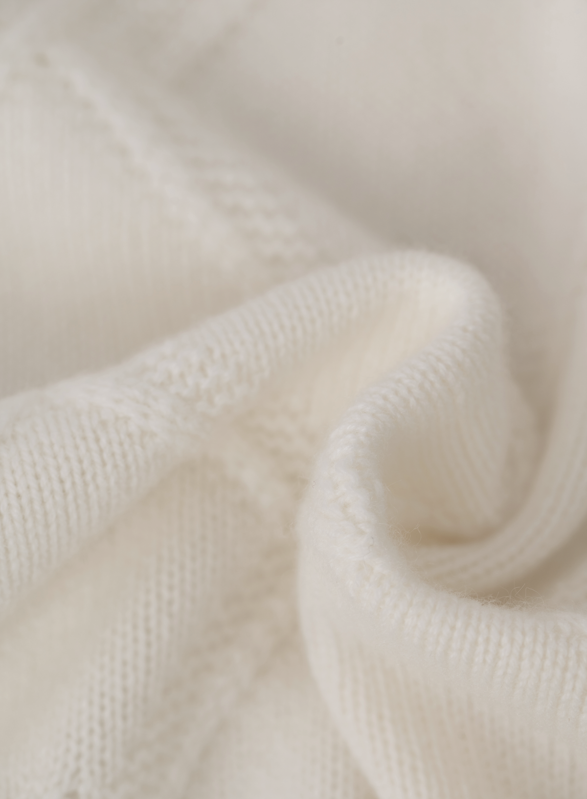 Ronde hals trui in cashmere | FULL_WIDTH | Wit