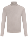 Fijngebreide coltrui van cashmere | Beige