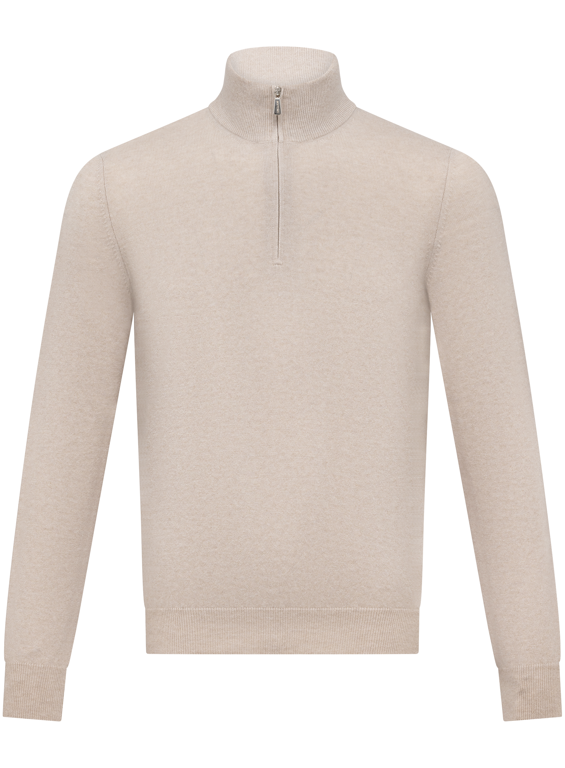 Half-zip trui in cashmere | Beige