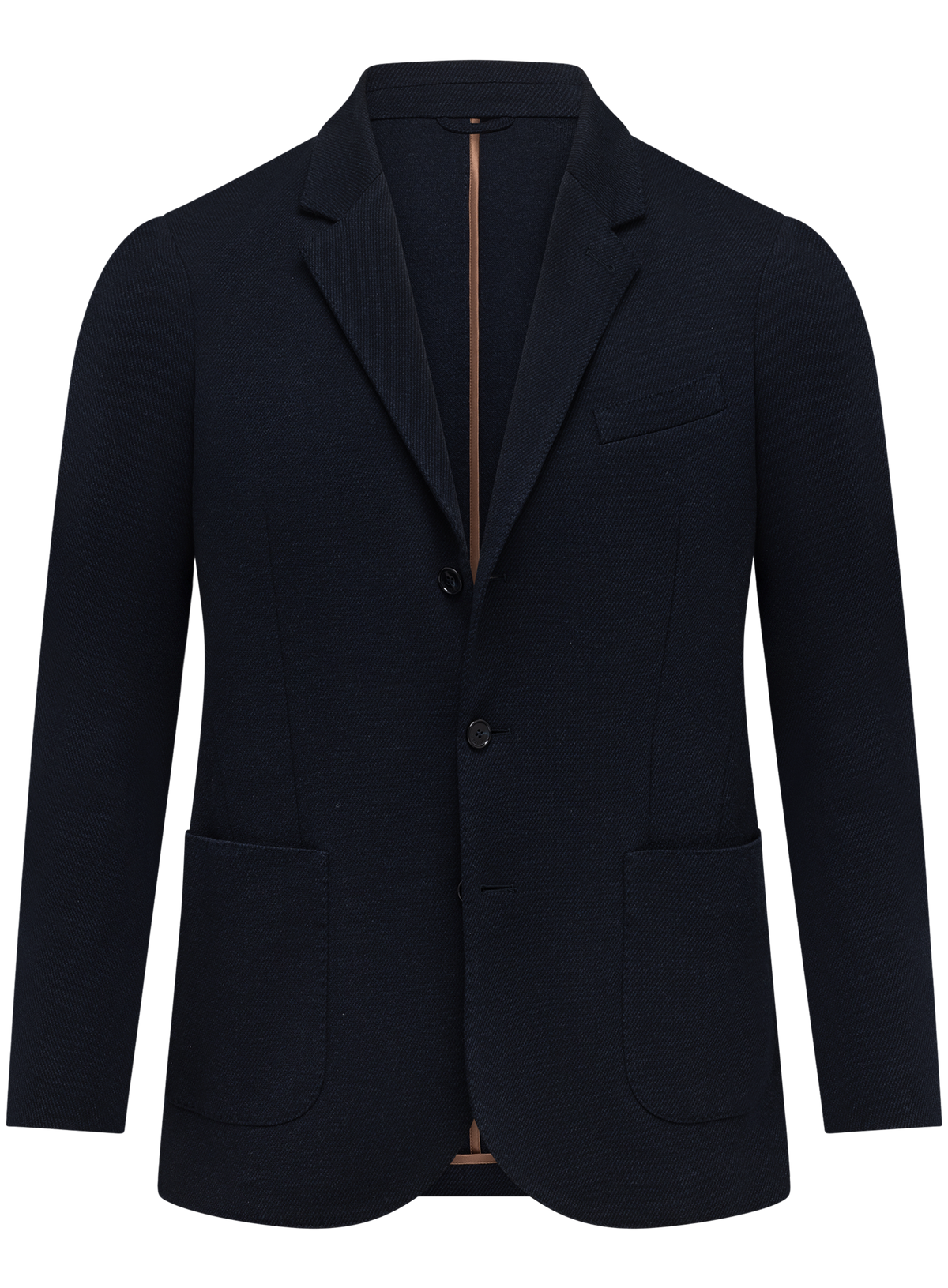 Colbert van scheerwol en katoen | BLUE NAVY