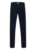 Chino in katoen cashmere | BLUE NAVY