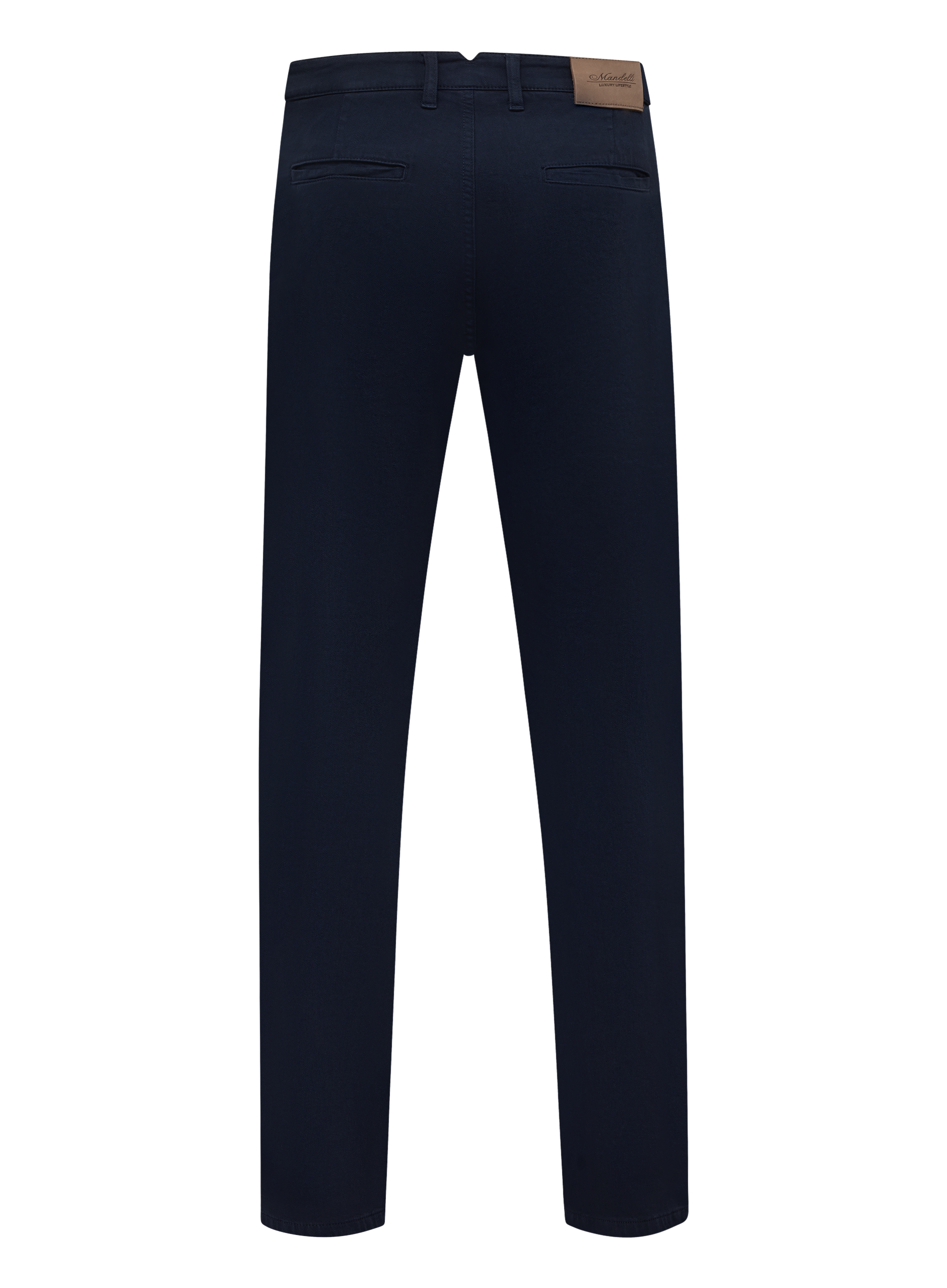 Chino in katoen cashmere | BLUE NAVY
