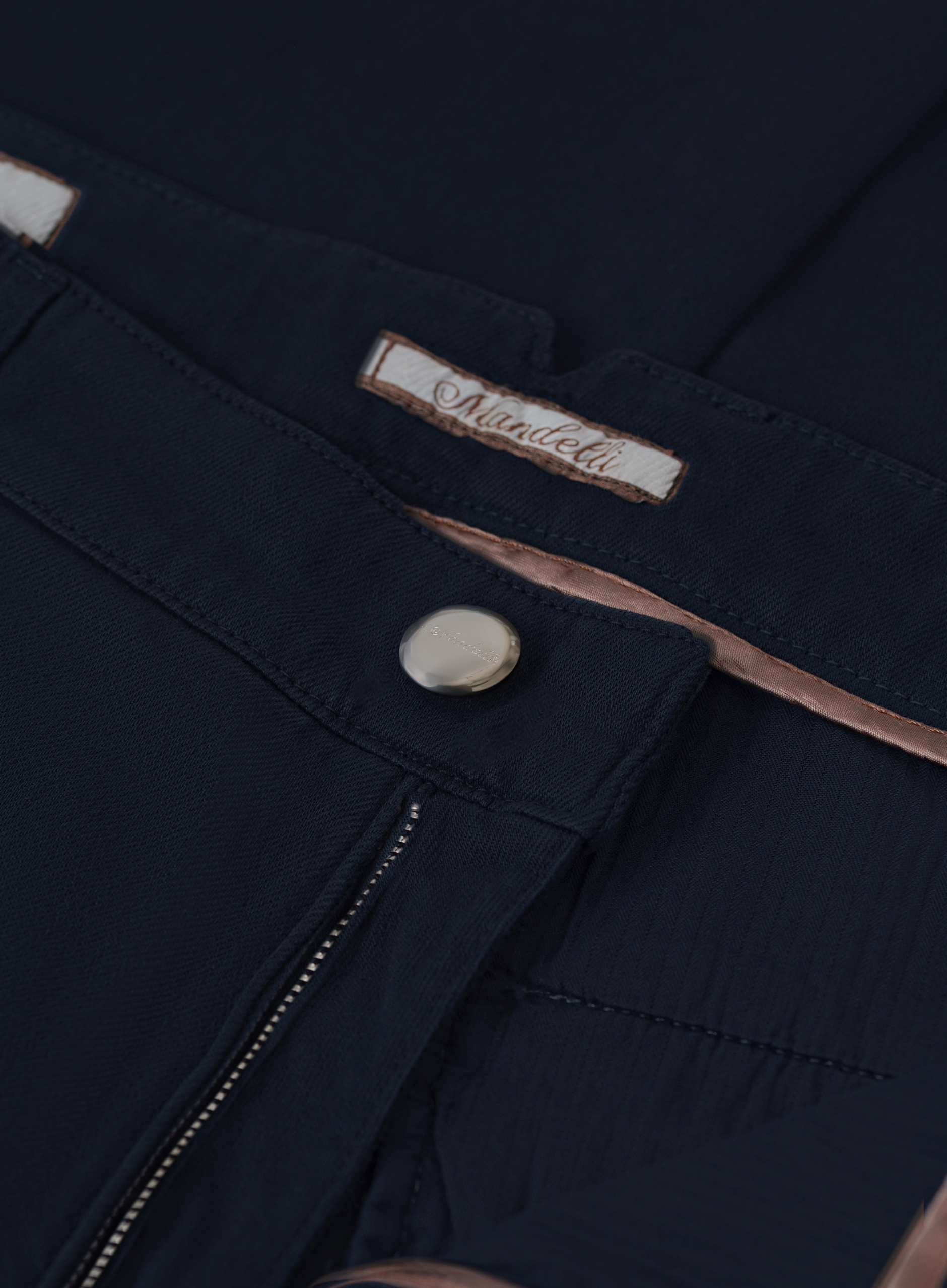 Chino in katoen cashmere | FULL_WIDTH | BLUE NAVY