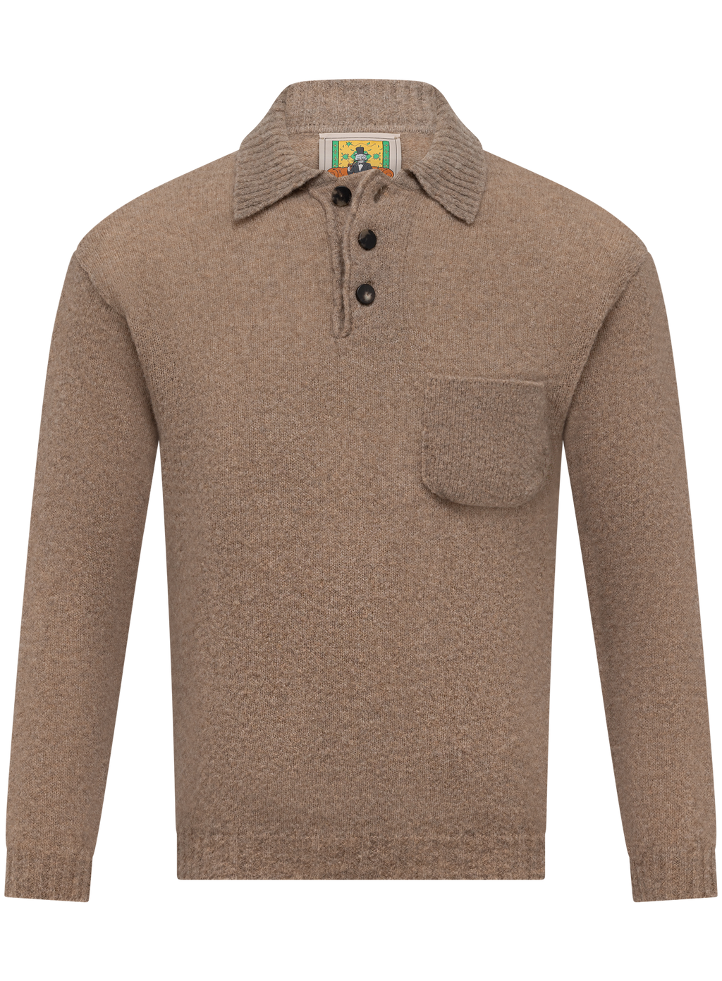 Polo in wol | TAUPE
