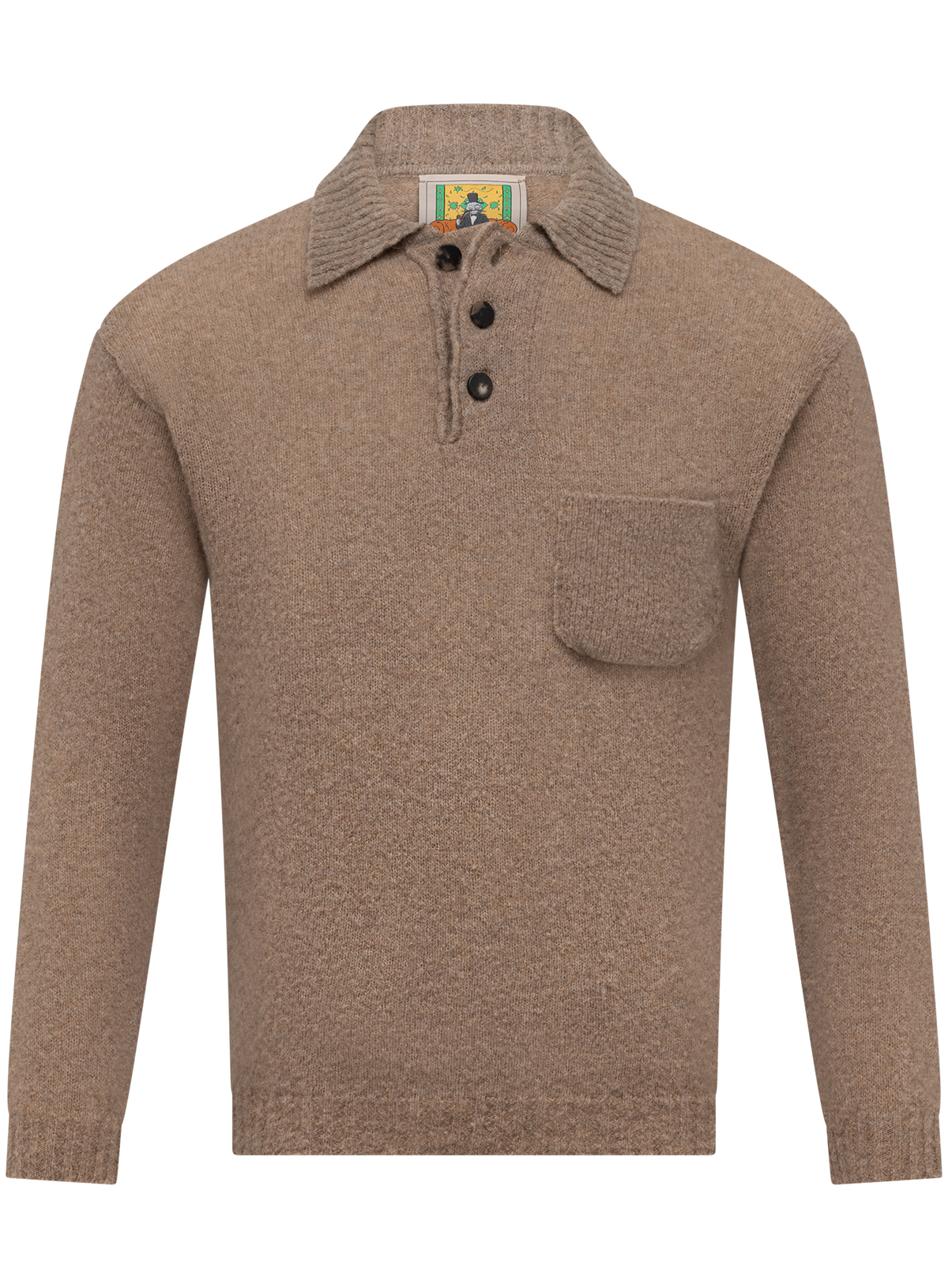 Polo in wol | TAUPE