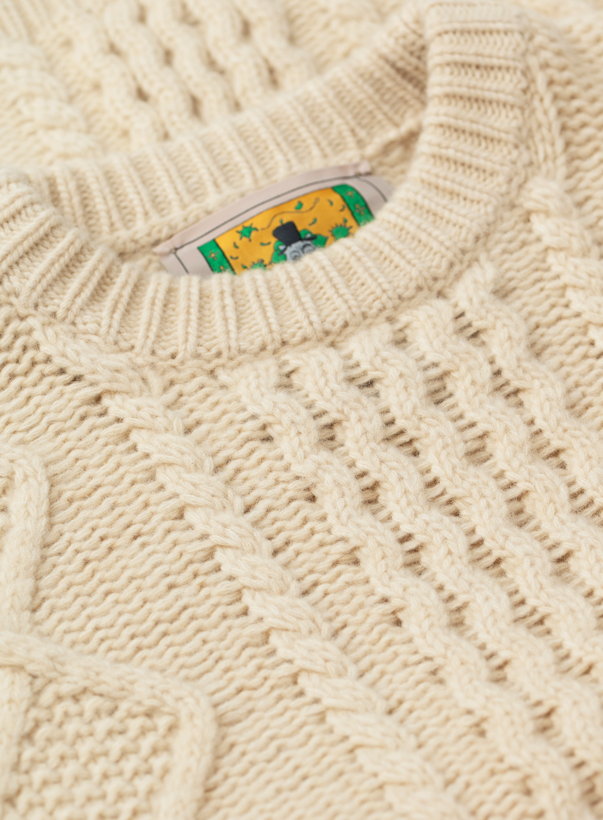 Kabeltrui in wol | FULL_WIDTH | L.Beige