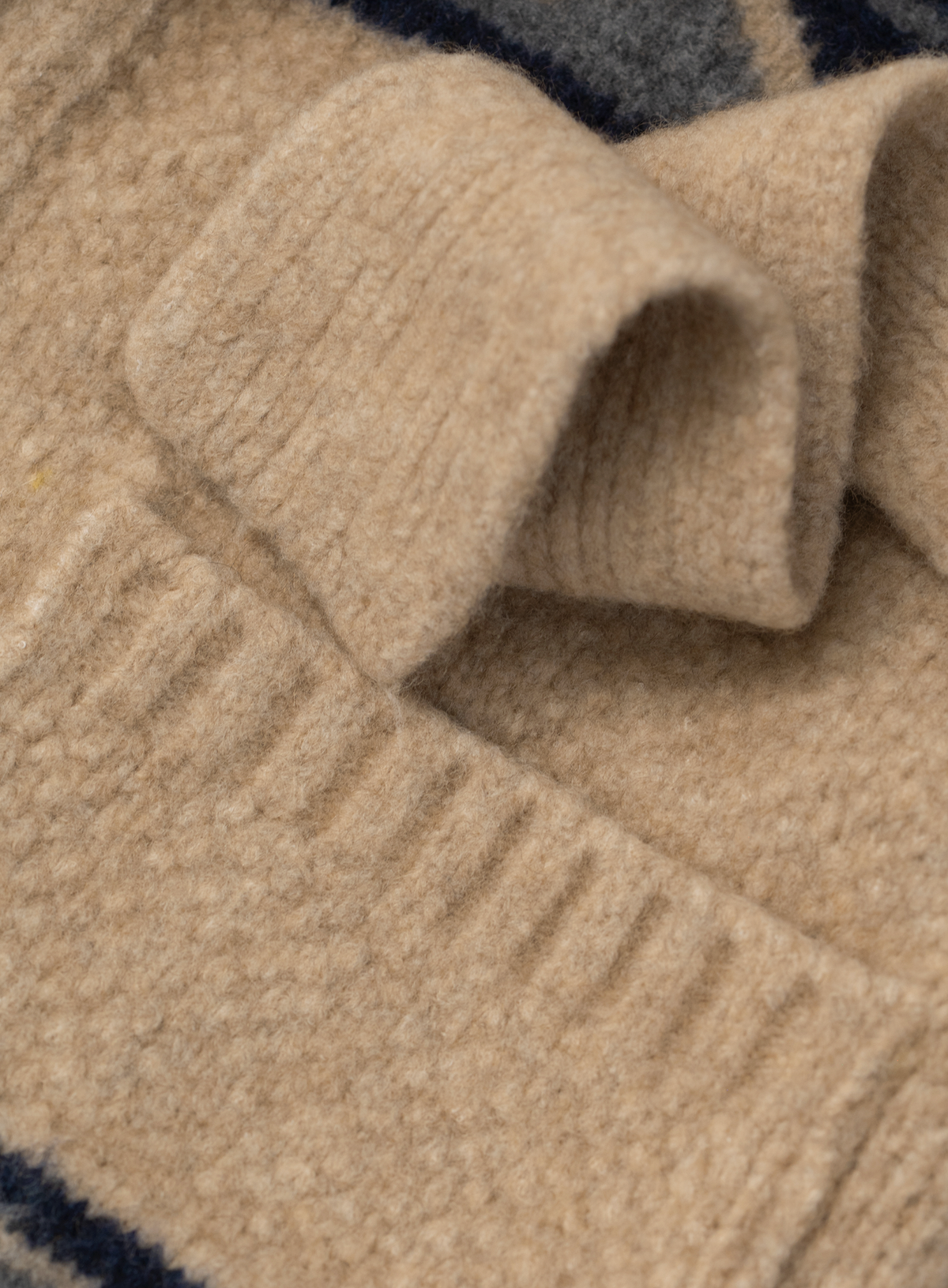 Vest shawlkraag in wol stretch | FULL_WIDTH | Beige
