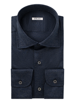 Camicia uomo in lana | BLUE NAVY