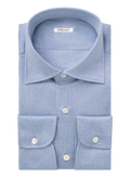 Gemêleerd overhemd van katoen | Blauw