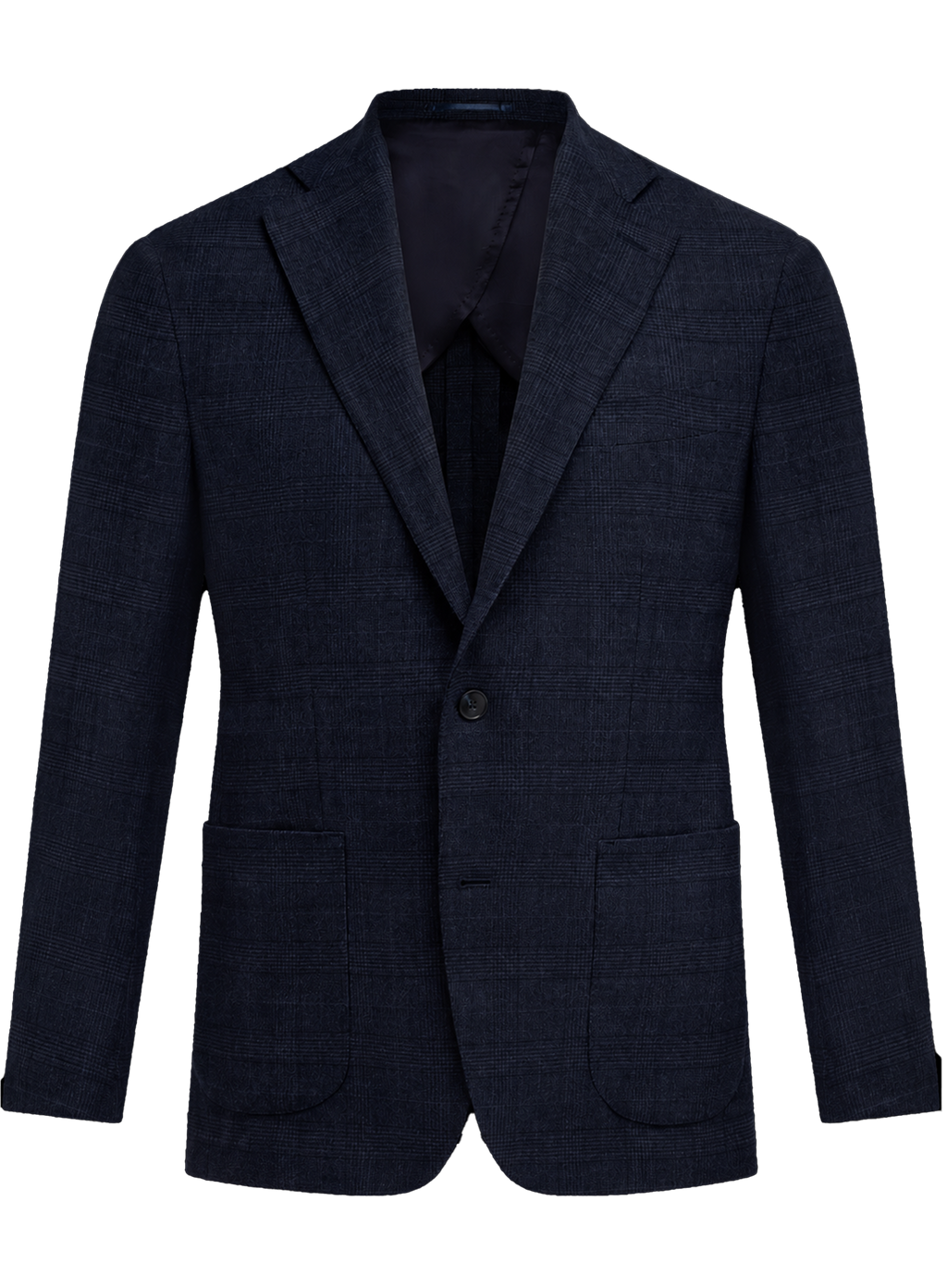 Glencheck colbert van wol | BLUE NAVY