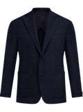 Glencheck colbert van wol | BLUE NAVY