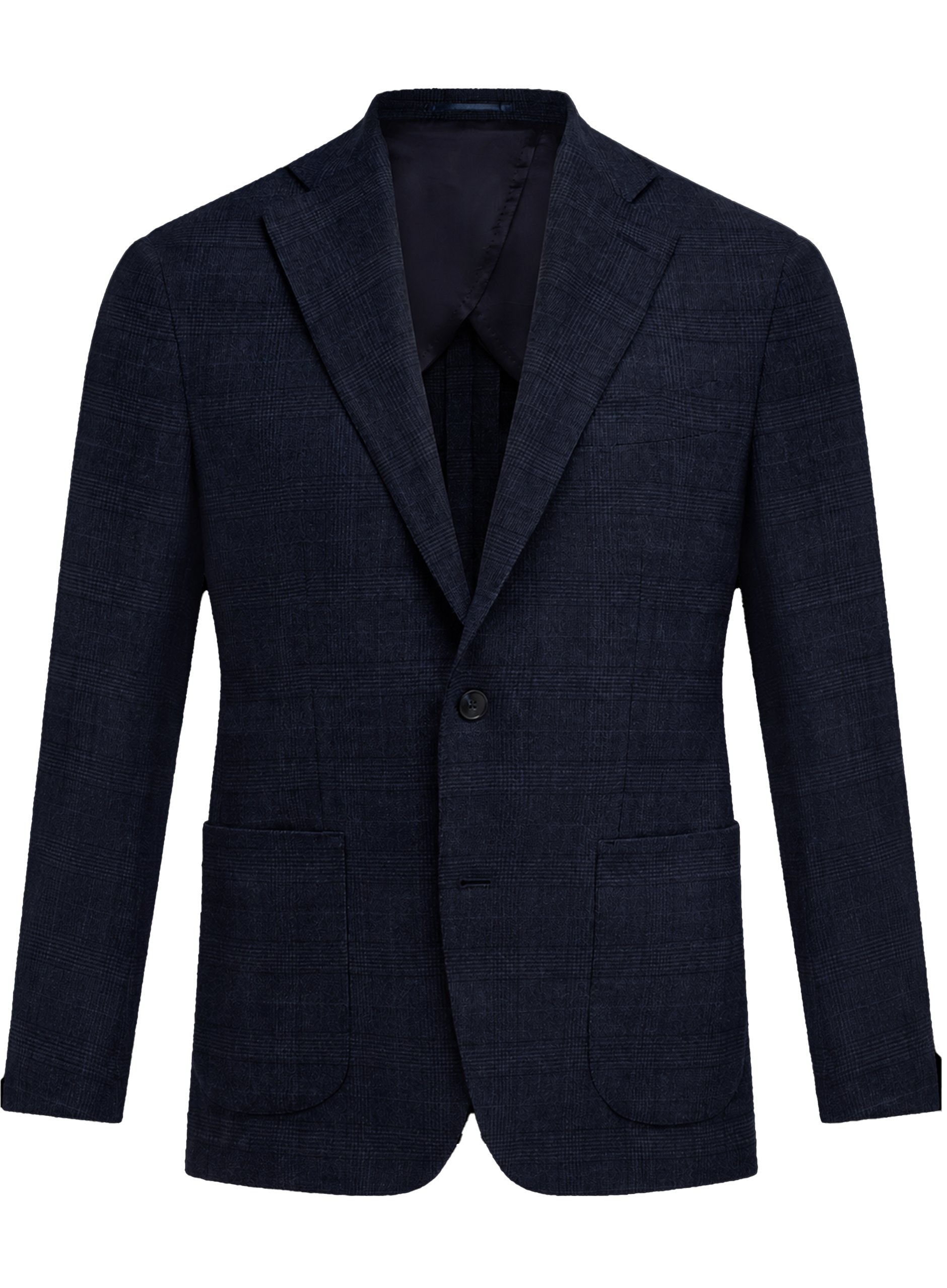 Glencheck colbert van wol | BLUE NAVY